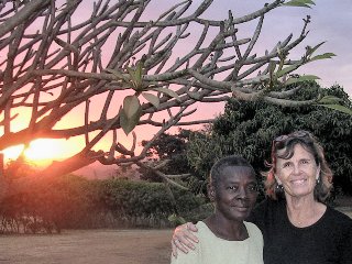 Mayi Goba and I enjoying another African sunset!