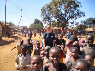 Emily Yarbrough and the children of Malawi, Africa